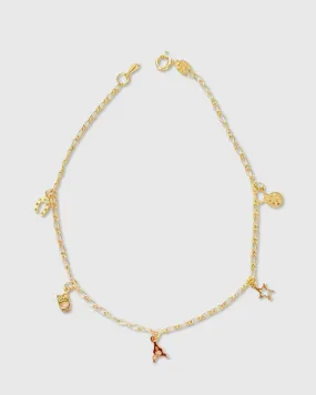 Multi Happy Charm Anklet