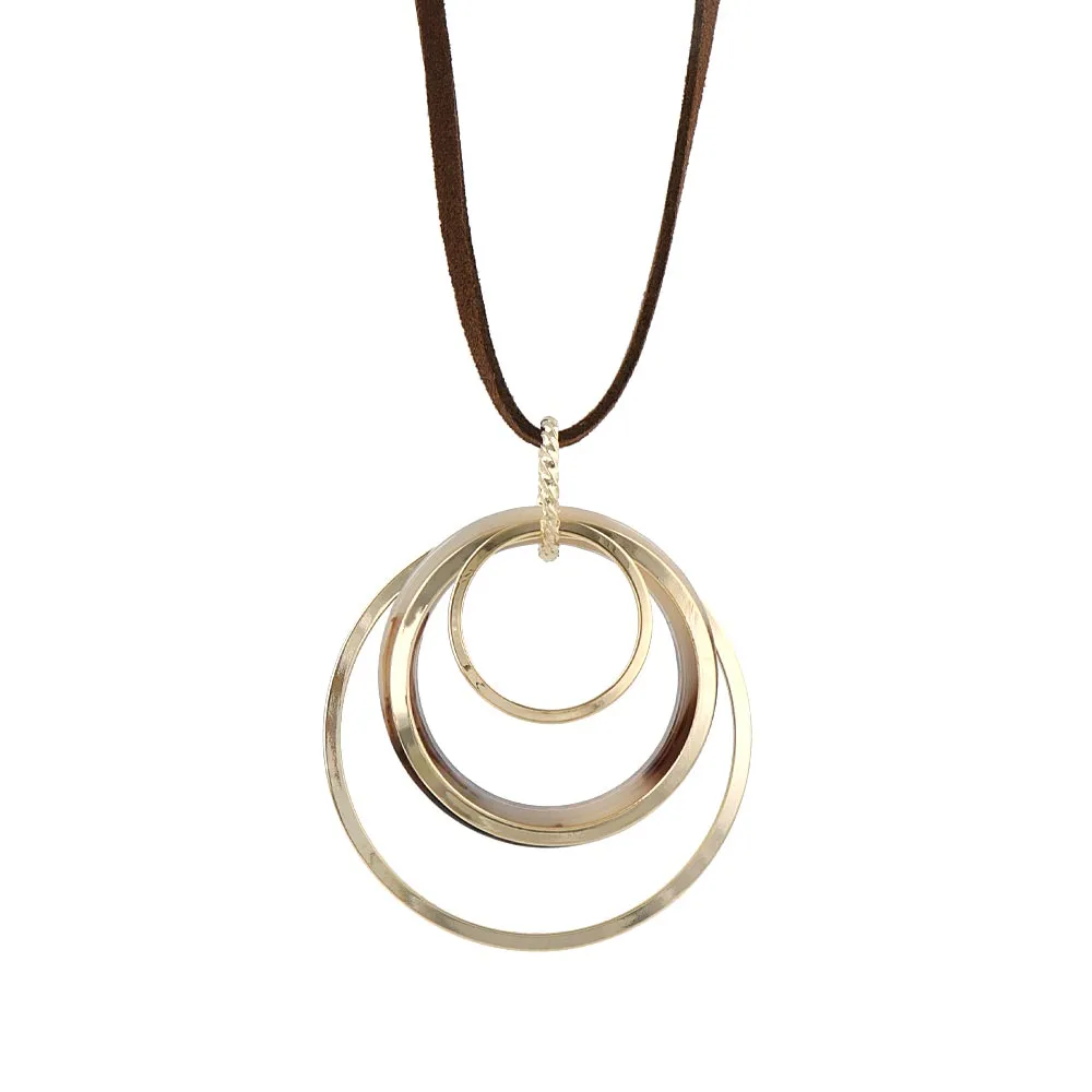 Multiple Hoop Long Necklace