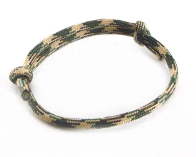 Paracord Adjustable Bracelet Green