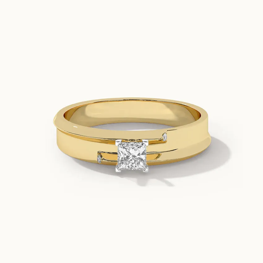 Princess Solitaire Ring