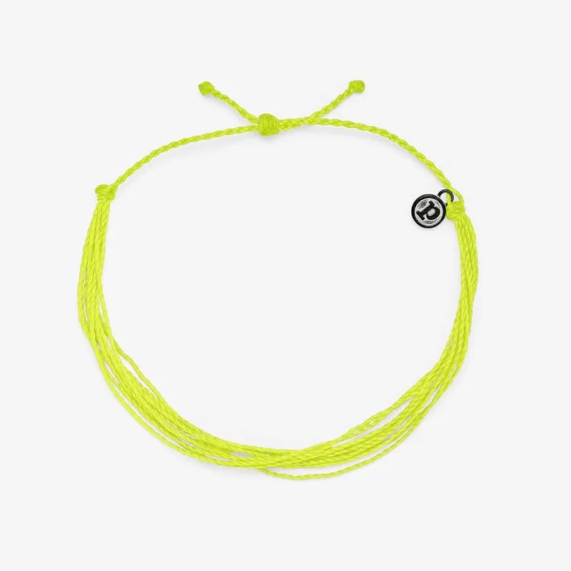 PURA VIDA ANKLET | NEON YELLOW