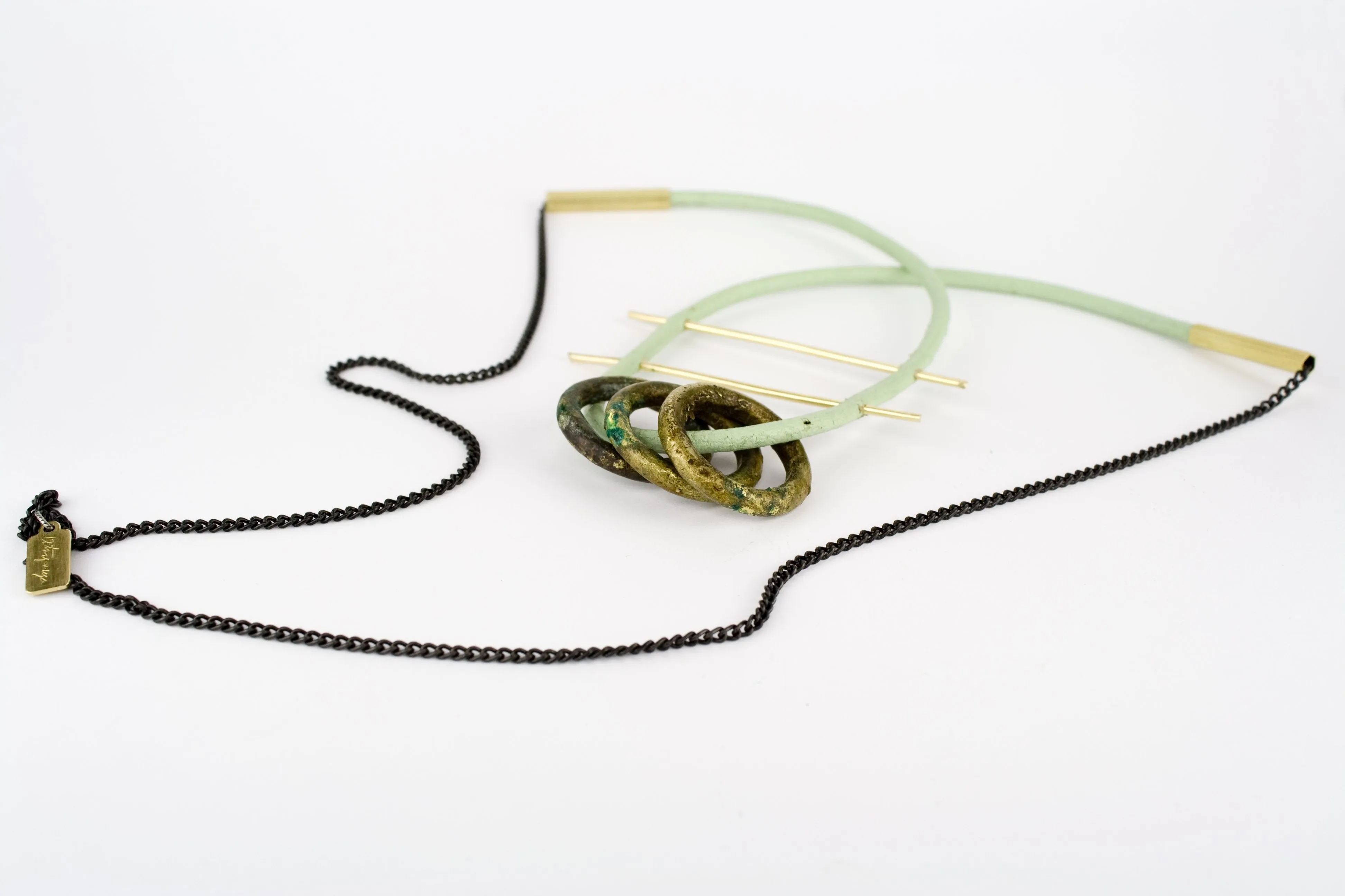 Recast Catenary Ring necklace