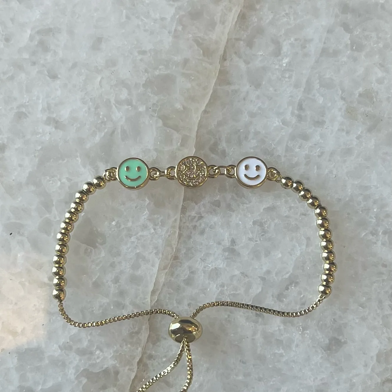 Smiley Bolo Bracelet