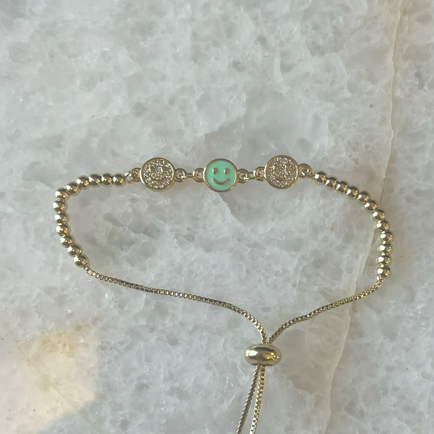 Smiley Bolo Bracelet