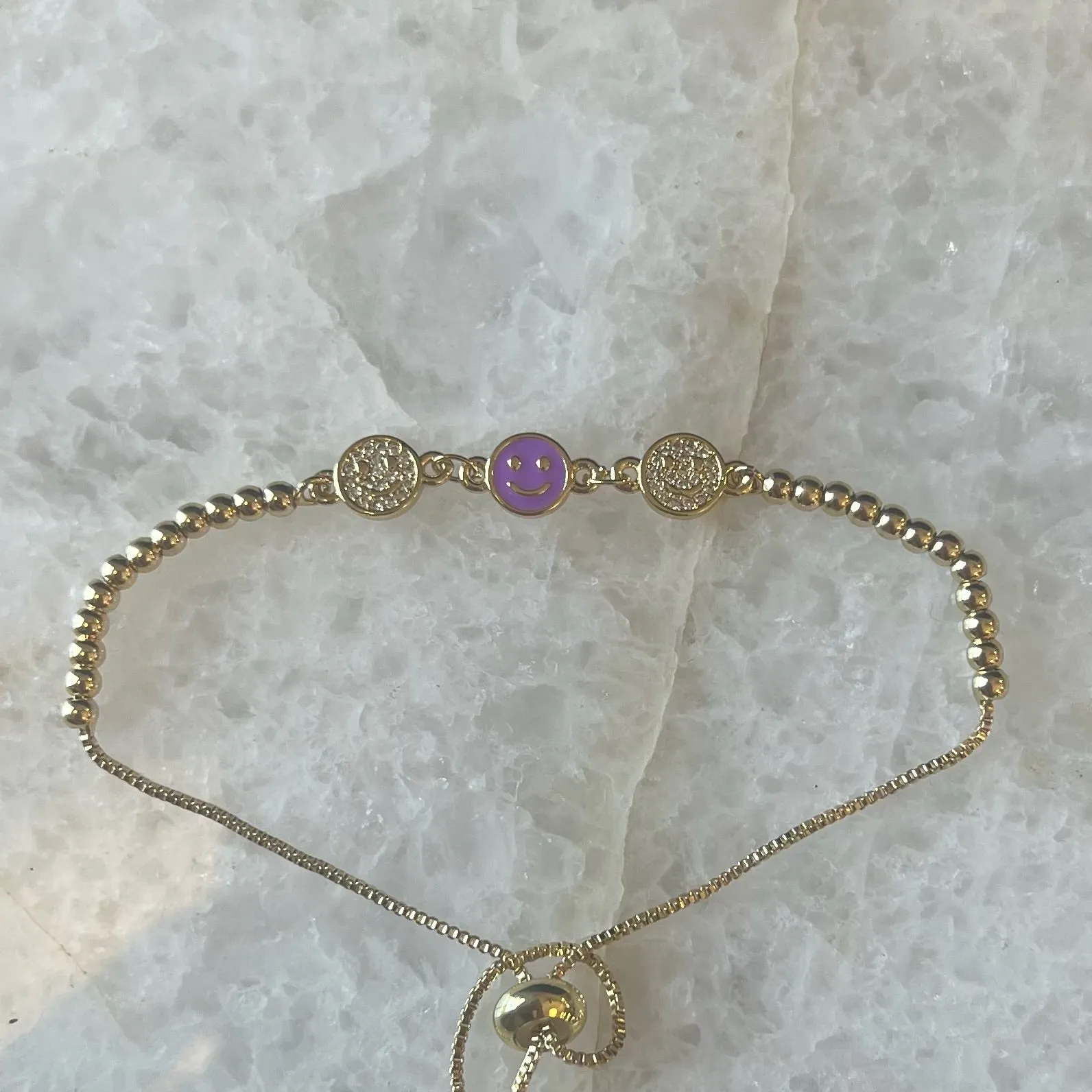 Smiley Bolo Bracelet