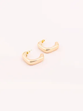 Square C-Hoop Earrings