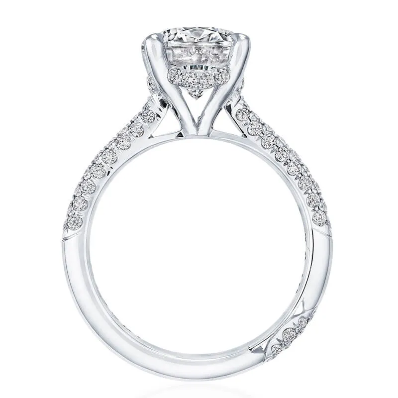 Tacori Platinum 1/2 Way Oval Solitaire Engagement Ring HT2673OV9X7