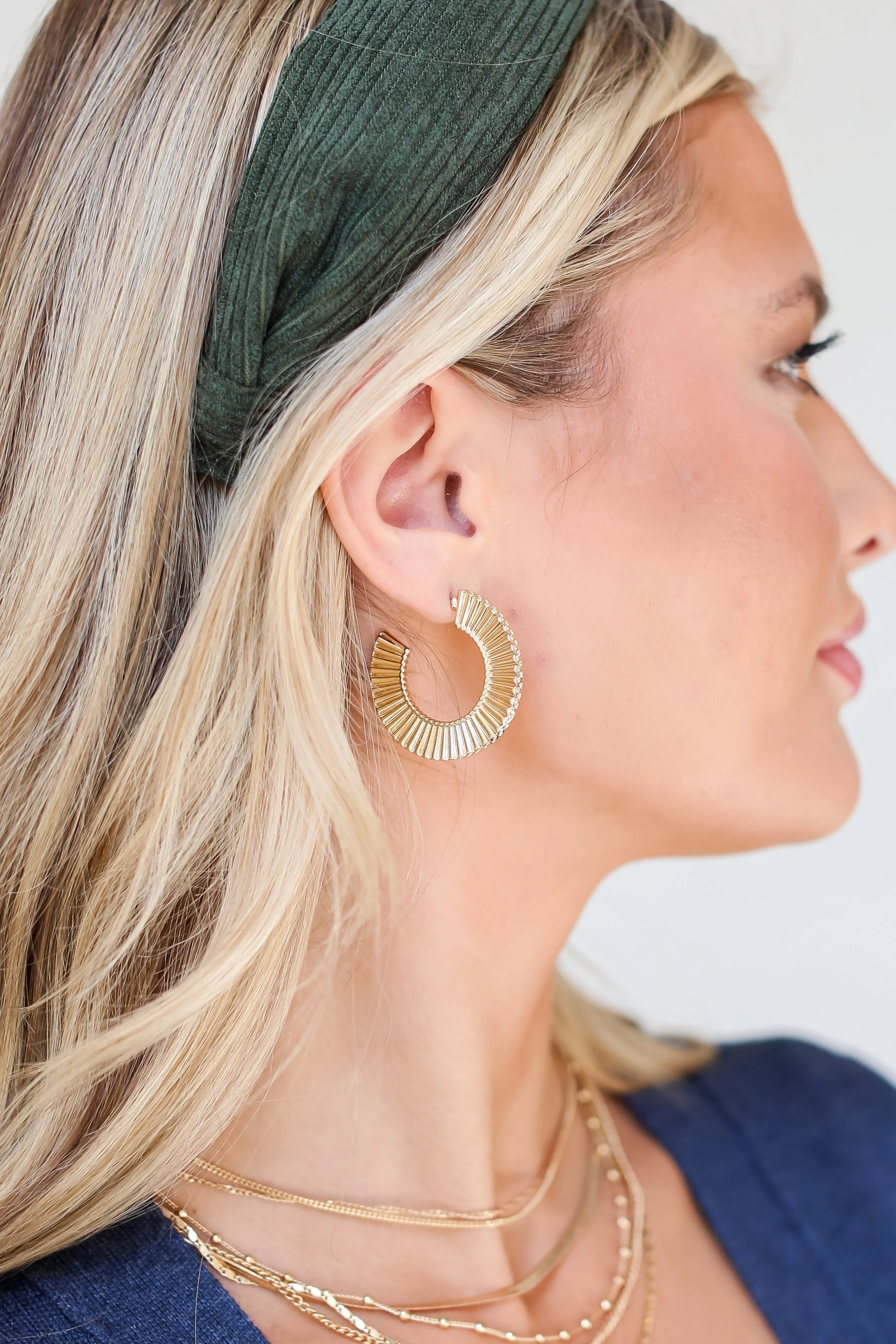 Taylor Gold Statement Hoop Earrings