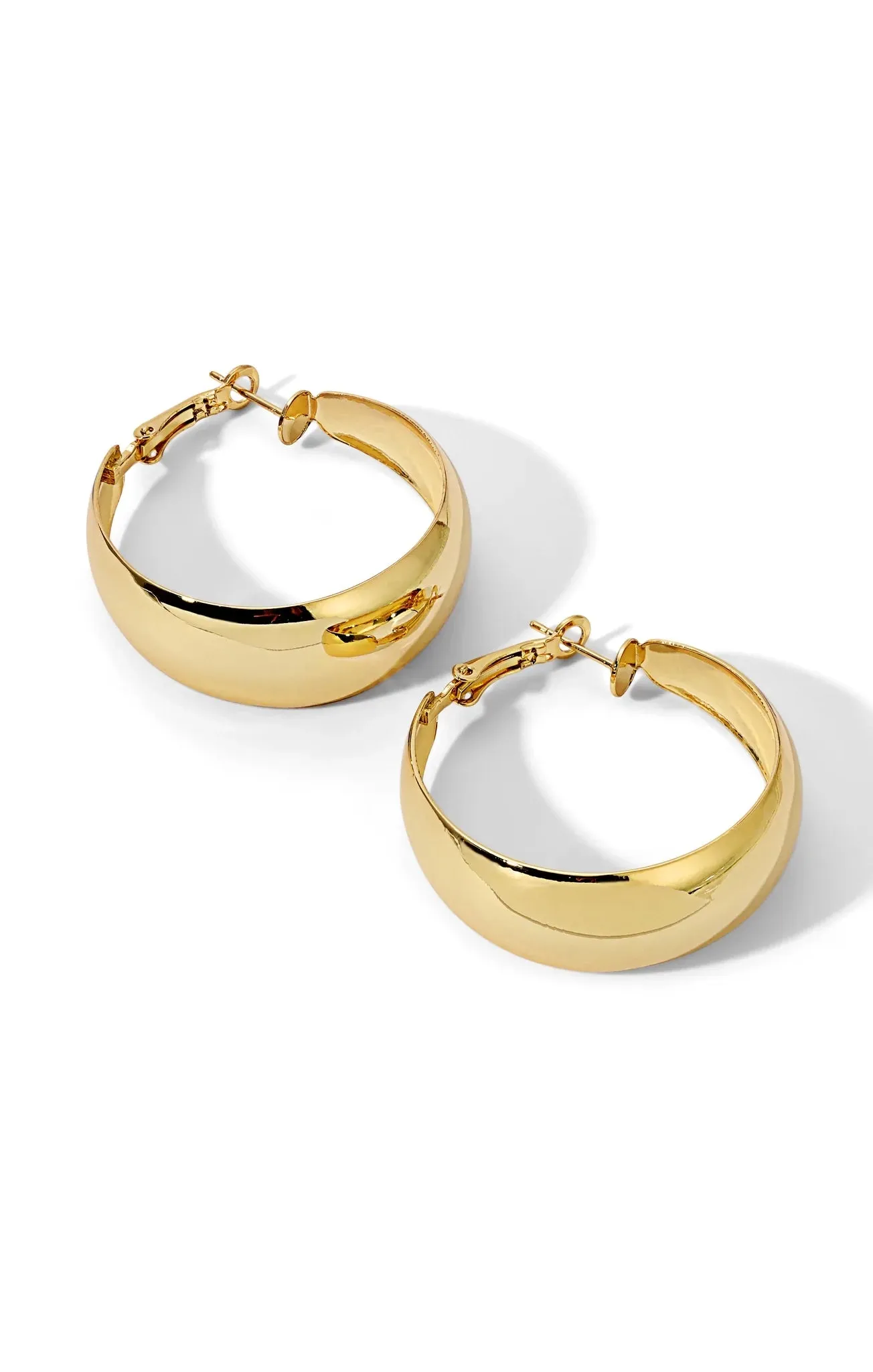 Vanessa Mooney The Luna Hoop Earrings ~ Gold